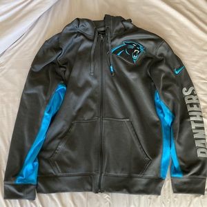 Carolina Panthers Men’s Nike Therma Fit Full Zip Performance Hoodies - sz Large